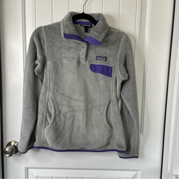 Patagonia gray classic snap T pullover fleece jacket size‎ small women’s - Picture 1 of 6